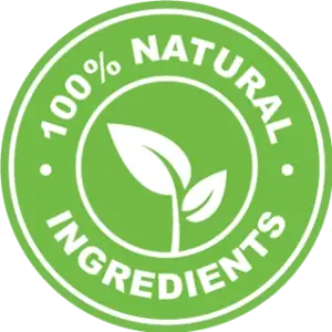 100% natural ingredients badge